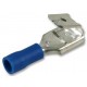 Insulated Blue 16 Amp 6.3 x 0.8 mm Push On Multi Stack Blade Crimp Terminal 